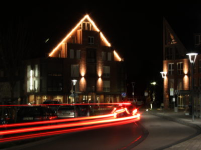 Hotel in Baesweiler Aussenansicht Nachts